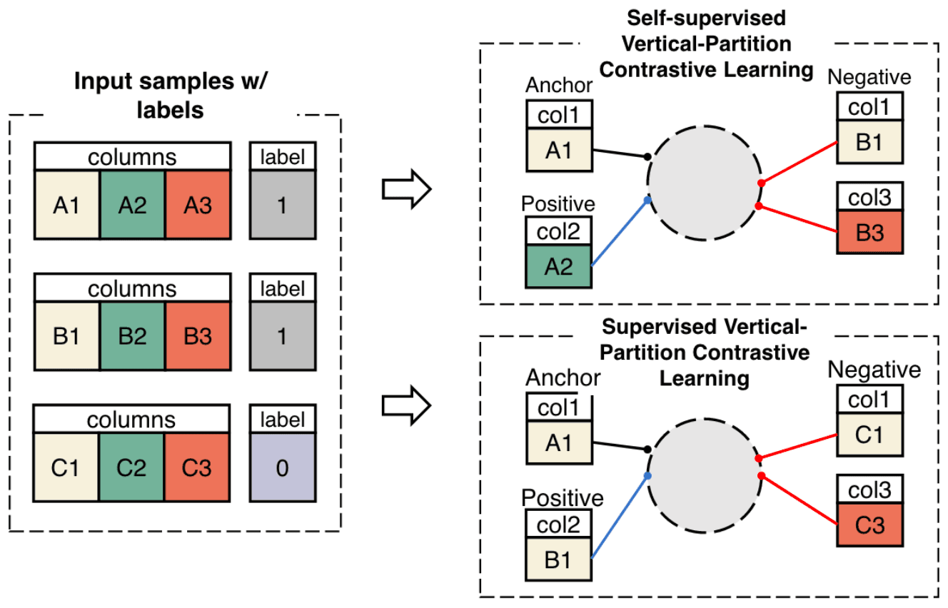 Diagram of supervised and self-supervised VPCL